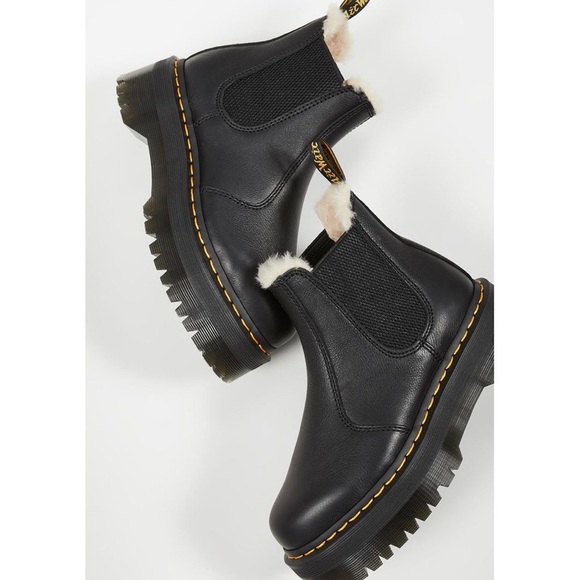 NEW DR MARTENS 2976 QUAD PLATFORM CHELSEA BOOTS - Picture 6 of 10